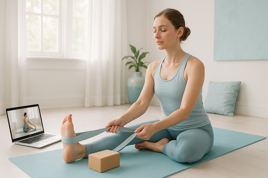 Can you use the same image without the therapy balls but with a yoga block and a yoga strap
